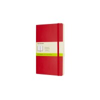 MOLESKINE Notizbuch L/A5 854658 Blanko,Soft Cover,Scharlach