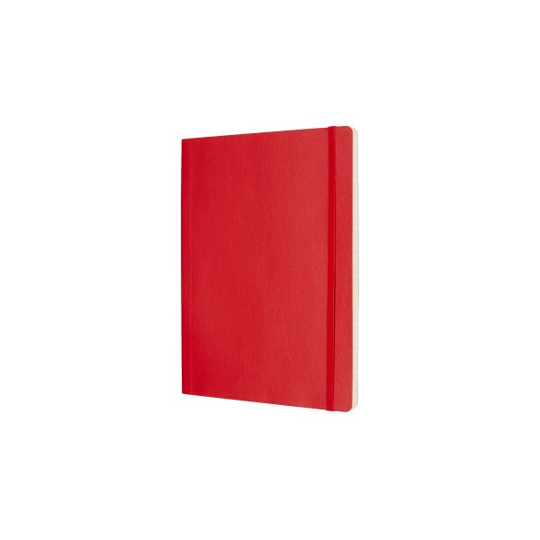MOLESKINE Carnet Classic SC XL 002854672 rouge, lign&eacute; 96 feuil.