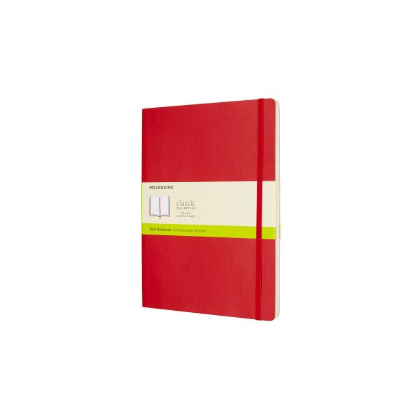 MOLESKINE Carnet Classic SC XL 002854696 rouge, blanc 192 feuil.