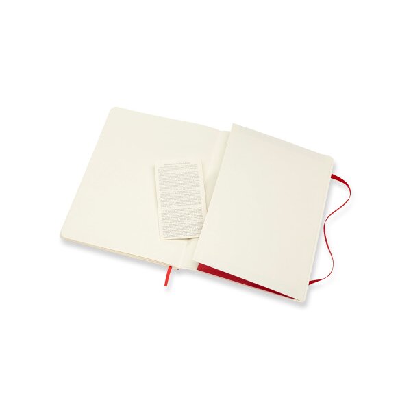 MOLESKINE Carnet Classic SC XL 002854696 rouge, blanc 192 feuil.