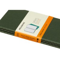 MOLESKINE Cahier P/A6, 3x, Liniert 855211 Myrtengrün...