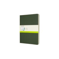 MOLESKINE Cahier XL, 3x, Blanko 855358 Myrtengrün 3...