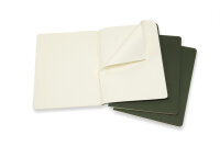 MOLESKINE Cahier XL, 3x, Blanko 855358 Myrtengrün 3 Stück