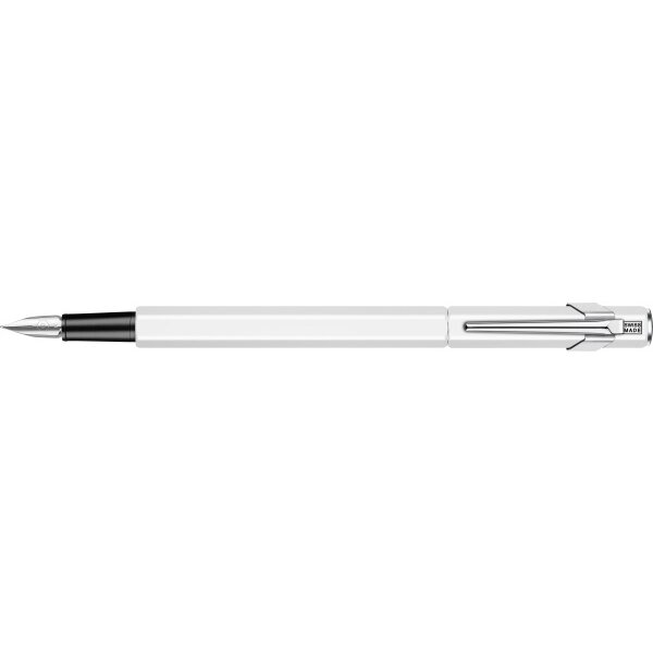 CARAN DACHE Füllfederhalter 849 M 840.001 weiss lackiert
