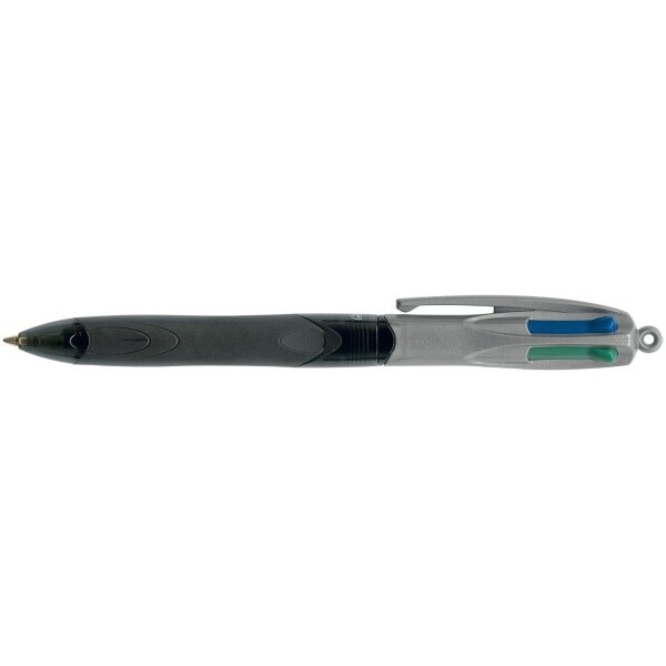 BIC Stylo à bille 4 Colours 0.4mm 526283 avec clip, GRIP PRO