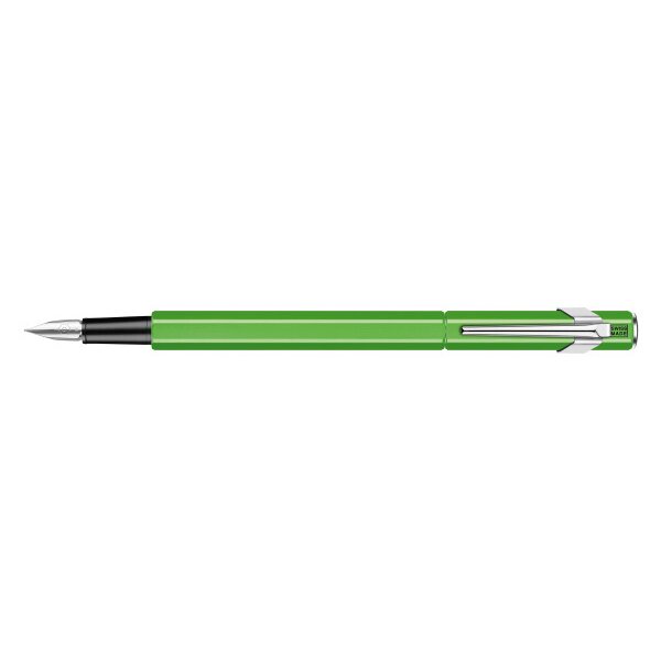 CARAN DACHE Stylo plume 849 M 840.230 vert-jaune fluo, verni