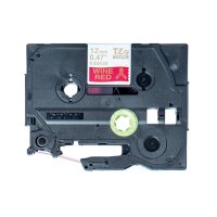 PTOUCH Ruban en textile or/rouge TZe-RW34 PT-DV600VP 12 mm