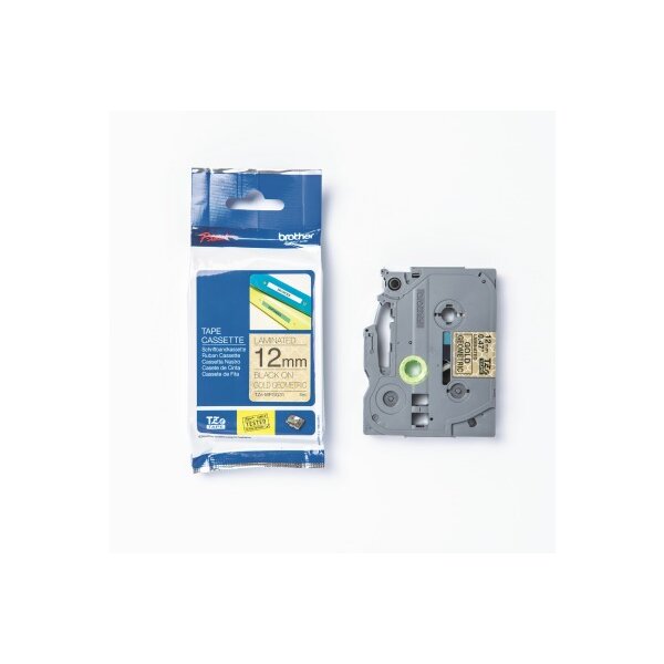 PTOUCH Band, laminiert schwarz/gold TZe-MPGG31 PT-DV600VP 12 mm