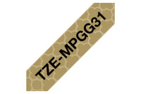 PTOUCH Ruban, laminé noir/or TZe-MPGG31 PT-DV600VP 12 mm