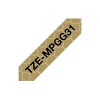 PTOUCH Ruban, laminé noir/or TZe-MPGG31 PT-DV600VP...