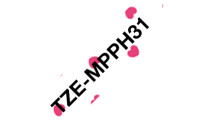 PTOUCH Band, laminiert schwarz pink TZe-MPPH31 PT-DV600VP...