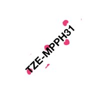PTOUCH Ruban, laminé noir/rose TZe-MPPH31...