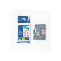 PTOUCH Ruban, laminé noir/rouge TZe-MPRG31...