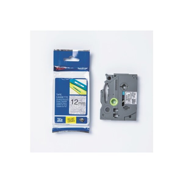 PTOUCH Band, laminiert schw/silber TZe-MPSL31 PT-DV600VP 12 mm