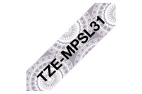 PTOUCH Band, laminiert schw silber TZe-MPSL31 PT-DV600VP 12 mm