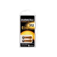 DURACELL Piles Easy Tab 4-077573 312, ZincAir D6,1.4V. 6...