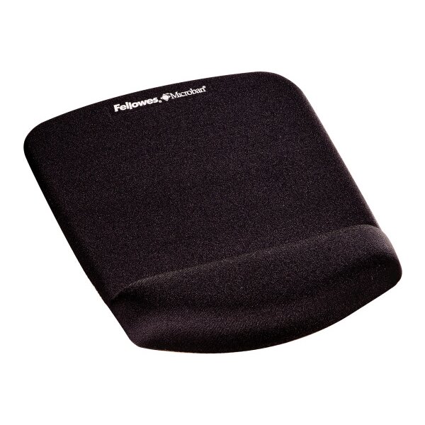 FELLOWES Tapis de souris Plushtouch 9252003 noir, avec repose-poignets