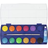 PELIKAN Deckfarbkasten F355 F355 12 Farben, 1 weiss