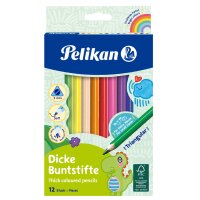 Pelikan Dreikant-Buntstifte dick, 12er Kartonetui