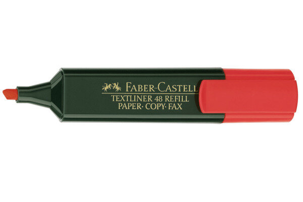 FABER-CASTELL Textmarker TL 48 1-5mm 154821 rot