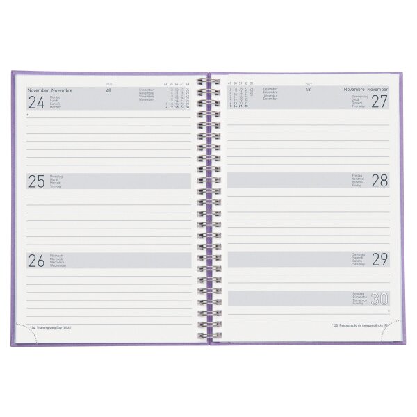BIELLA GA Dispo Term Savanna 2027 808591410027U 1W/2S lila ML 14.5x20.5cm