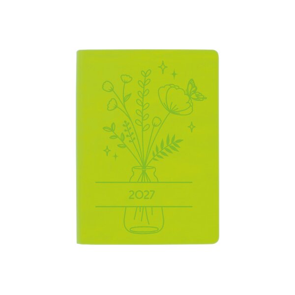 BIELLA Taschenagenda Memento 2027 825715310027U 1W/2S hellgr&uuml;n ML 10.1x14.2cm