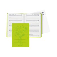 BIELLA Taschenagenda Memento 2027 825715310027U 1W/2S hellgrün ML 10.1x14.2cm
