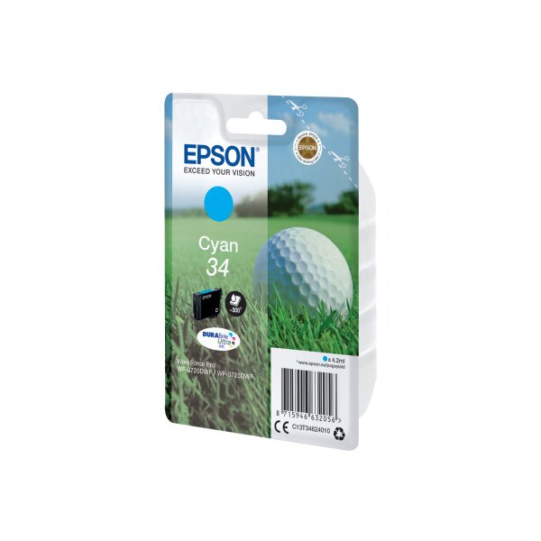 EPSON Tintenpatrone cyan T346240 WF-3720/3725DWF 300 Seiten