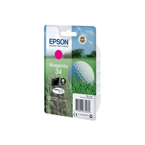 EPSON Tintenpatrone magenta T346340 WF-3720/3725DWF 300 Seiten