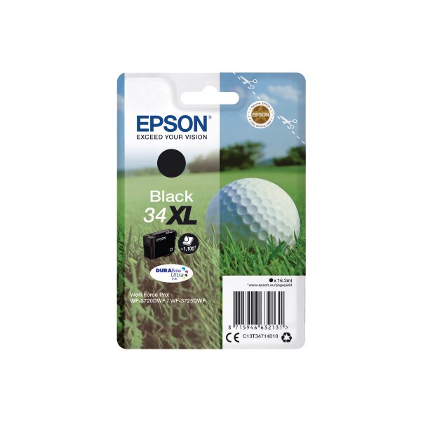 EPSON Cart. dencre XL noir T347140 WF-3720/3725DWF 1100 pages