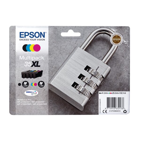 EPSON Multipack Encre XL CMYBK T359640 WF-4720/4725DWF 4-color