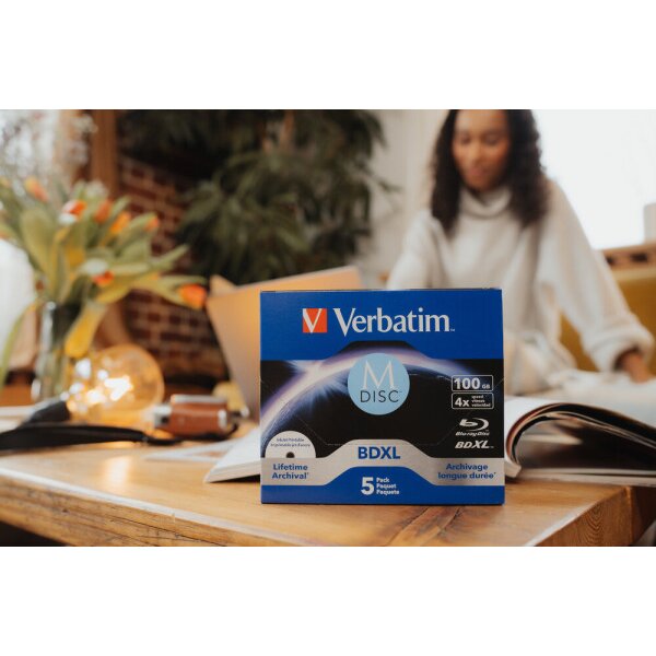 VERBATIM BD-R Jewel 100GB 43834 M-Disc IJ printable 5pcs