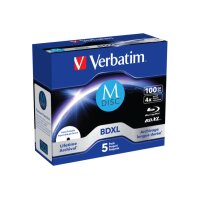 VERBATIM BD-R Jewel 100GB 43834 M-Disc IJ printable 5pcs