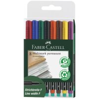 FABER-CASTELL Marqueur permanent MULTIMARK S, étui...