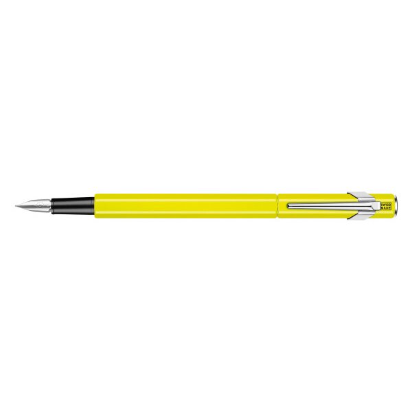 CARAN DACHE Füllfederhalter 849 EF 842.470 gelb fluo lackiert