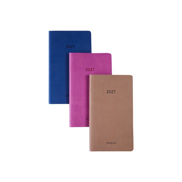 BREPOLS Agenda Interplan Colora 2027 0.736.3600 1W/2S ass. 8.9x16cm