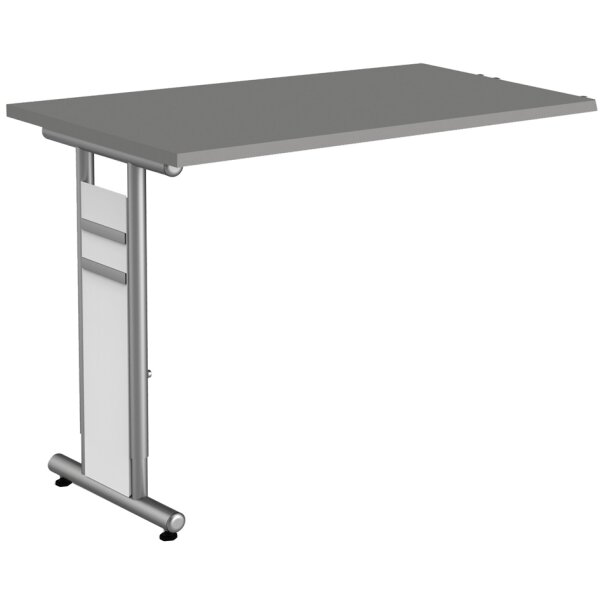 kerkmann Bureau Form 4, (L)1.200 mm, gris clair