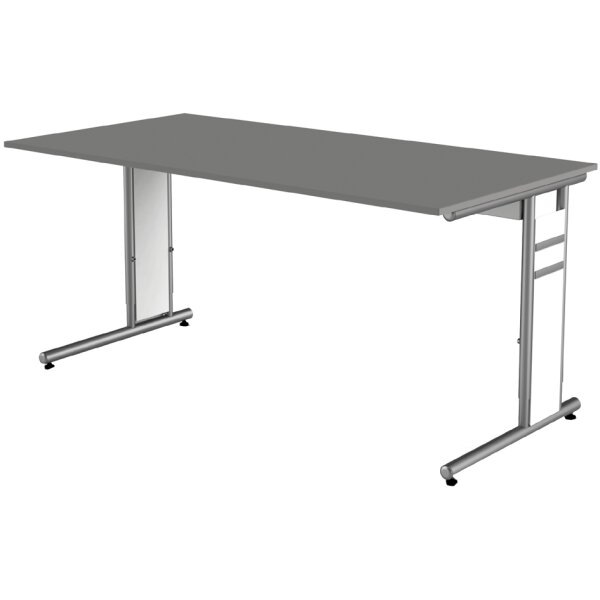 kerkmann Bureau Form 4, (L)1.200 mm, gris clair