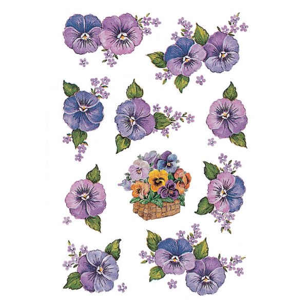 HERMA Autocollants DECOR Fleurs dans un panier