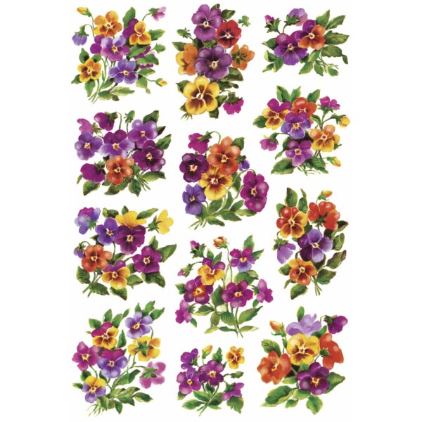 HERMA Autocollants DECOR Fleurs dans un panier