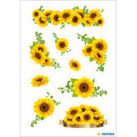 HERMA Autocollants DECOR Fleurs dans un panier
