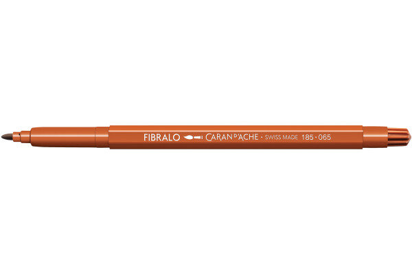 CARAN DACHE Stylo fibre Fibralo 185.065 rouge/brun