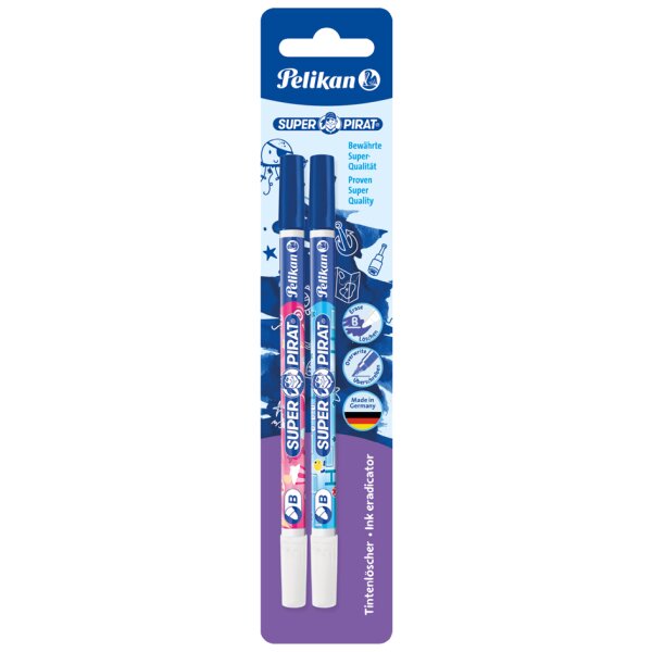 Pelikan Tintenlöscher Super Pirat 850B, breit, Blisterkarte