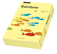 RAINBOW Papier couleur jaune clair A4 160g - 1 Palette...