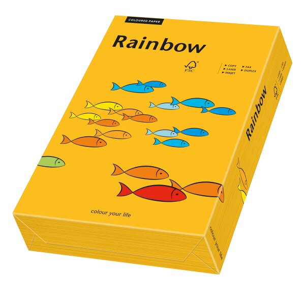 RAINBOW Farbpapier mittelorange A4 120g - 1 Palette (50000 Blatt)