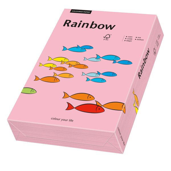 RAINBOW Farbpapier rosa A4 120g - 1 Palette (50000 Blatt)
