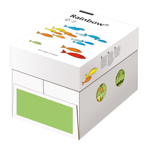 RAINBOW Farbpapier gr&uuml;n A4 80g - 1 Palette (100000 Blatt)