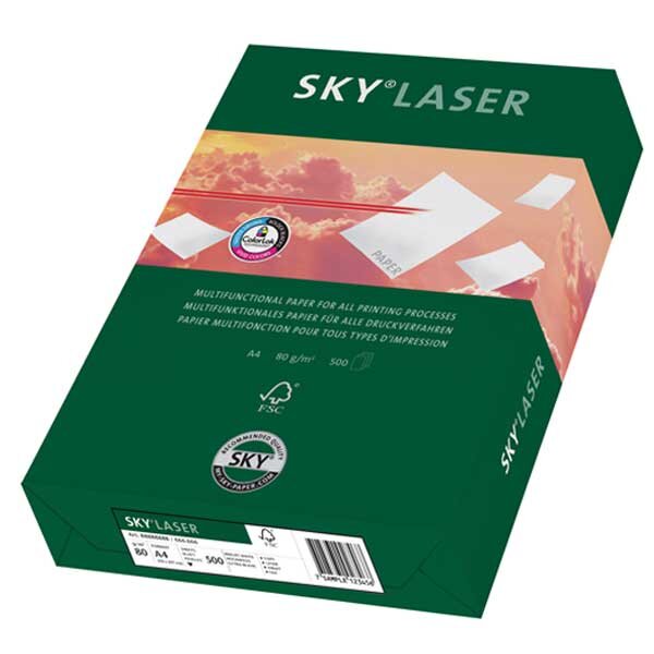 SKY Laser Papier Business blanc A4 80g - 1 Palette (100000 Feuilles)