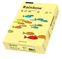 RAINBOW Papier couleur jaune clair A4 80g - 1 Carton...