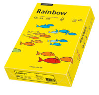 RAINBOW Papier couleur jaune intense A4 80g - 1 Carton...